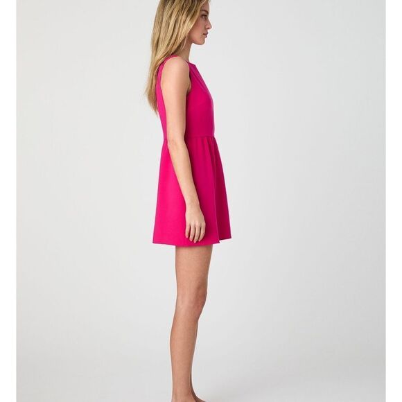 French connection, Elegant Pink Sleeveless Boat-Neck Dress size 4 new condition. - Picture 3 of 10